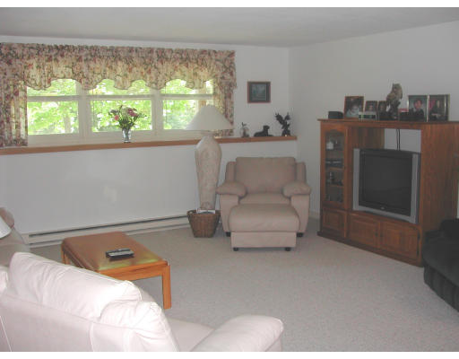 48 Evergreen Road, Unit A101 Northampton, MA 01053 - Photo 2 of 5 a living room with furniture and a fireplace
