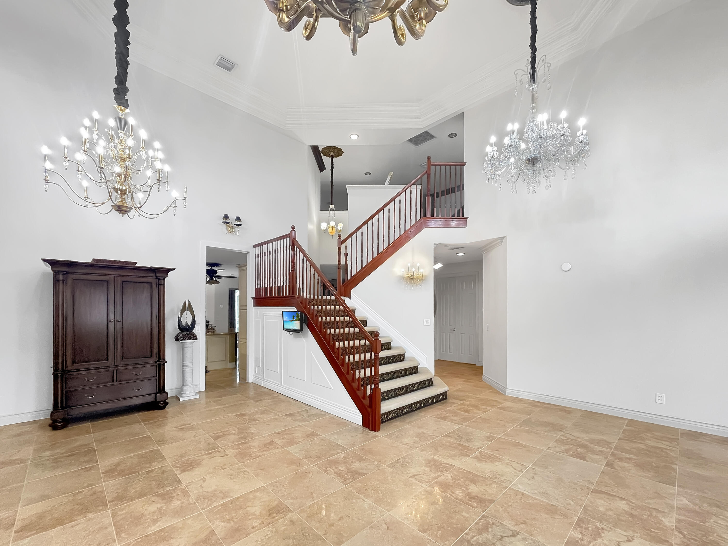 299 Southwest Lost River Road Stuart, FL 34997 - Photo 7 of 27 Living Room to Stairs