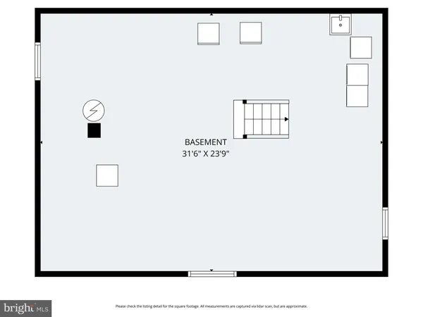 a black and white photo of a room