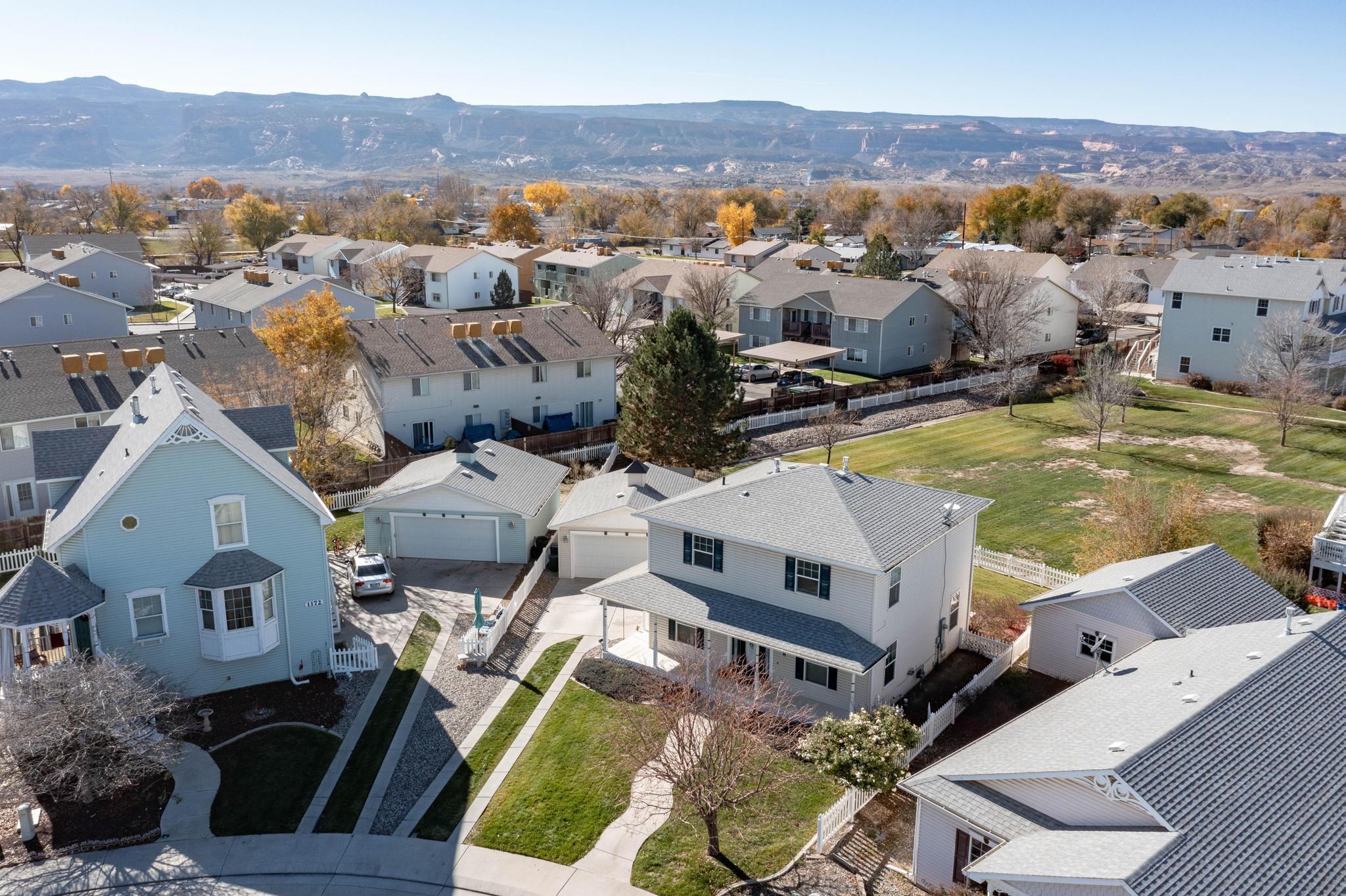 1168 Windsor Park Drive Fruita, CO 81521 - Photo 41 of 41 an aerial view of a house with a yard