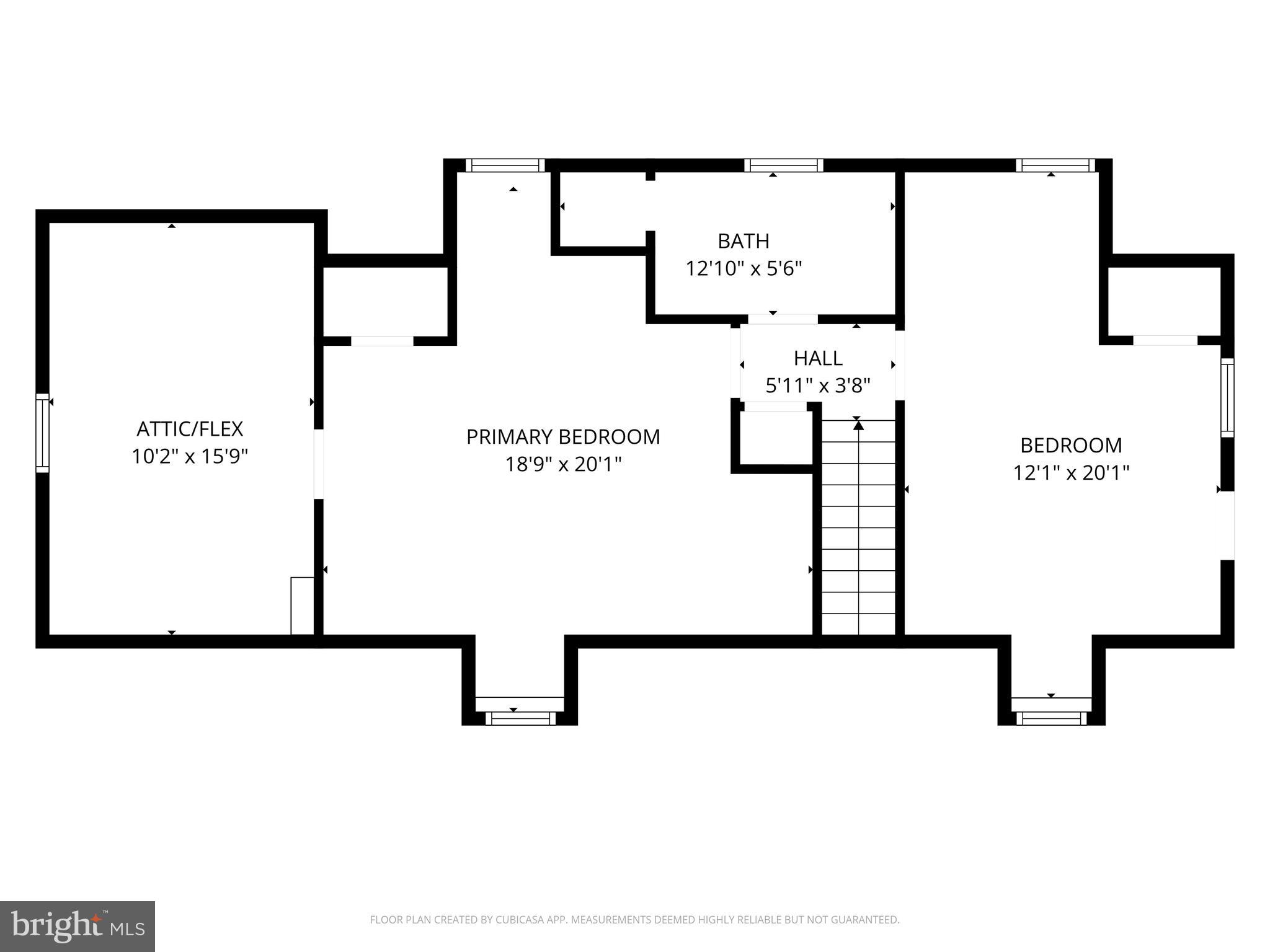 2 Catoctin Avenue Frederick, MD 21701 - Photo 61 of 63 Second Floor - dimensions are approximate