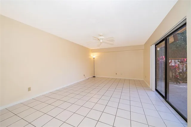 a view of an empty room and window