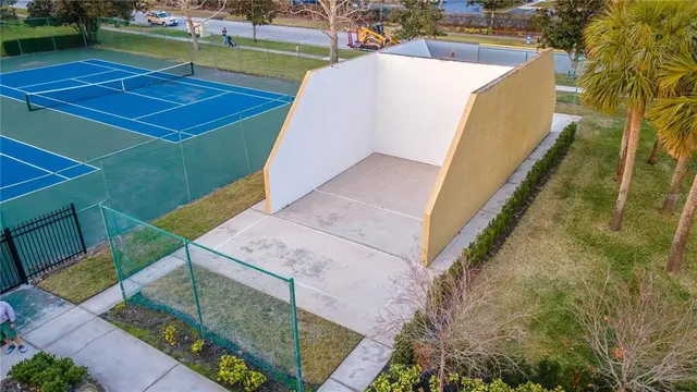 a view of a tennis court