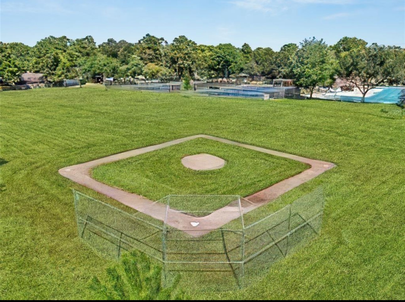 17406 Spicewood Springs Lane Spring, TX 77379 - Photo 44 of 50 a view of a swimming pool with a yard and trees