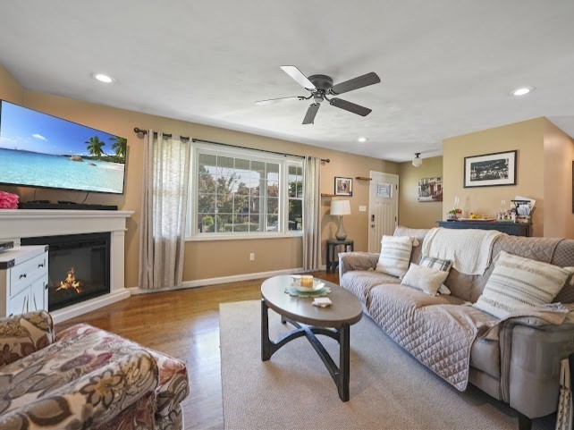 9 Middlefield Place Acushnet, MA 02743 - Photo 6 of 14 a living room with furniture and a fireplace