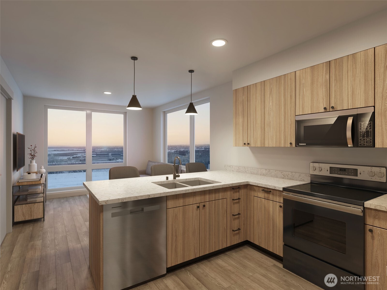 820 North State Street, Unit 520 Bellingham, WA 98225 - Photo 1 of 4 a kitchen with a sink stove top oven and cabinets