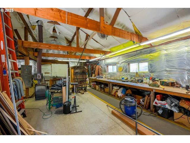 a view of a chairs in a room