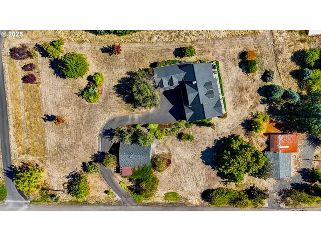 an outdoor space with garden view