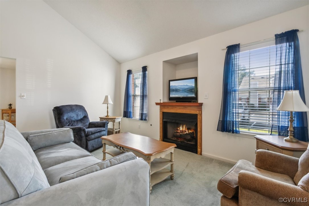 2104 Westgate Circle Williamsburg, VA 23185 - Photo 17 of 45 a living room with furniture and a fireplace