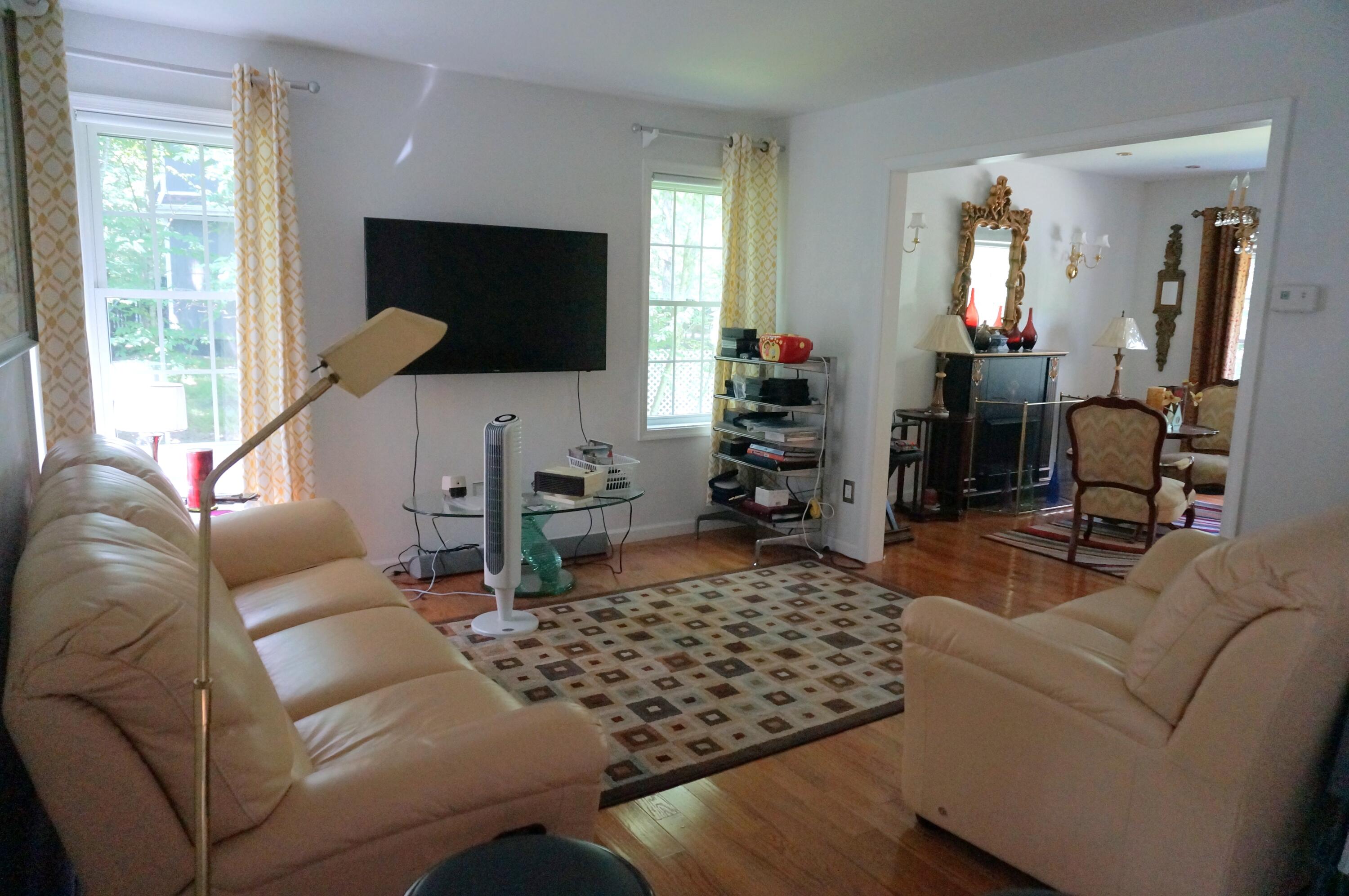 6251 Decker Road Bushkill, PA 18324 - Photo 11 of 58 a living room with furniture and a flat screen tv
