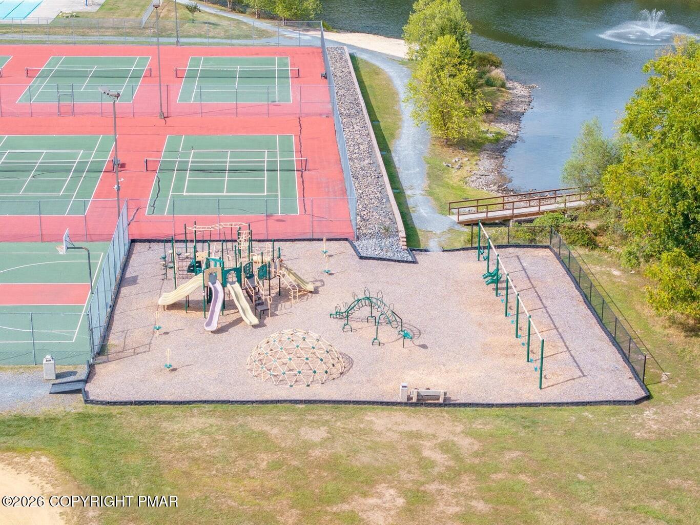 6251 Decker Road Bushkill, PA 18324 - Photo 51 of 58 a view of swimming pool with a bench