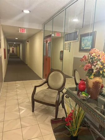 a bathroom with a mirror