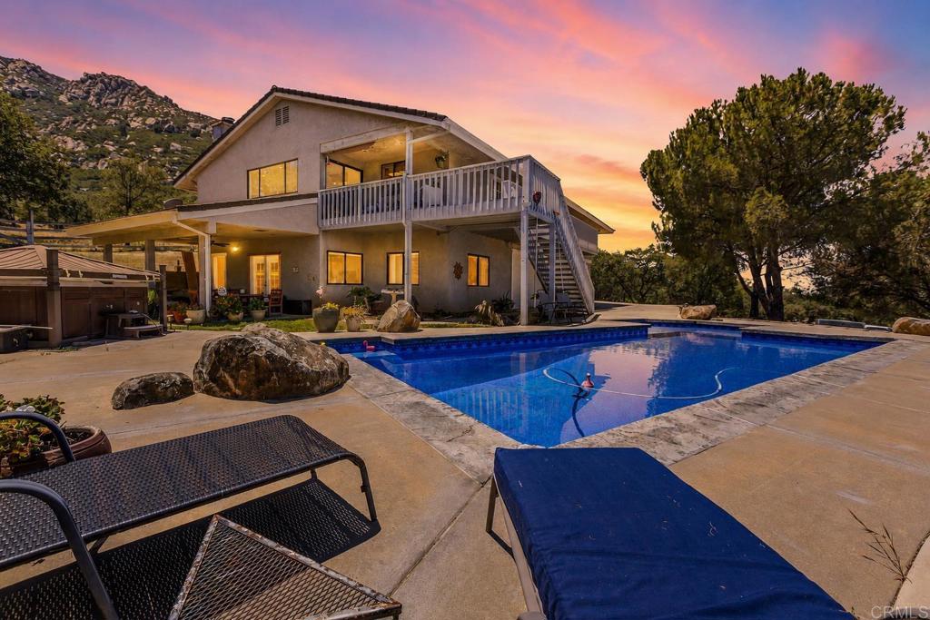 17901 Lyons Valley Road Jamul, CA 91935 - Photo 3 of 52 a view of outdoor space with swimming pool and furniture