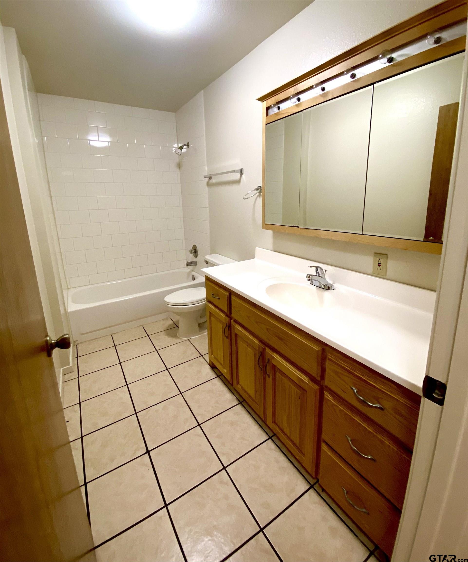 9650 Front Street Murchison, TX 75778 - Photo 6 of 10 a bathroom with a sink a toilet and a mirror