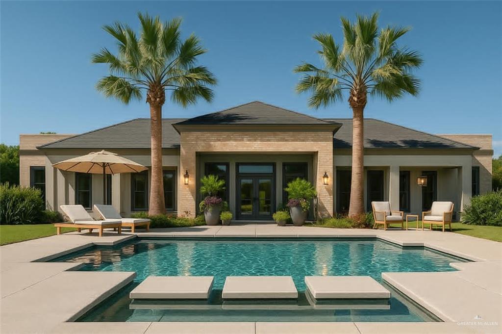 4801 Tyler Avenue, Unit 1 McAllen, TX 78503 - Photo 17 of 19 a view of a house with swimming pool and chairs