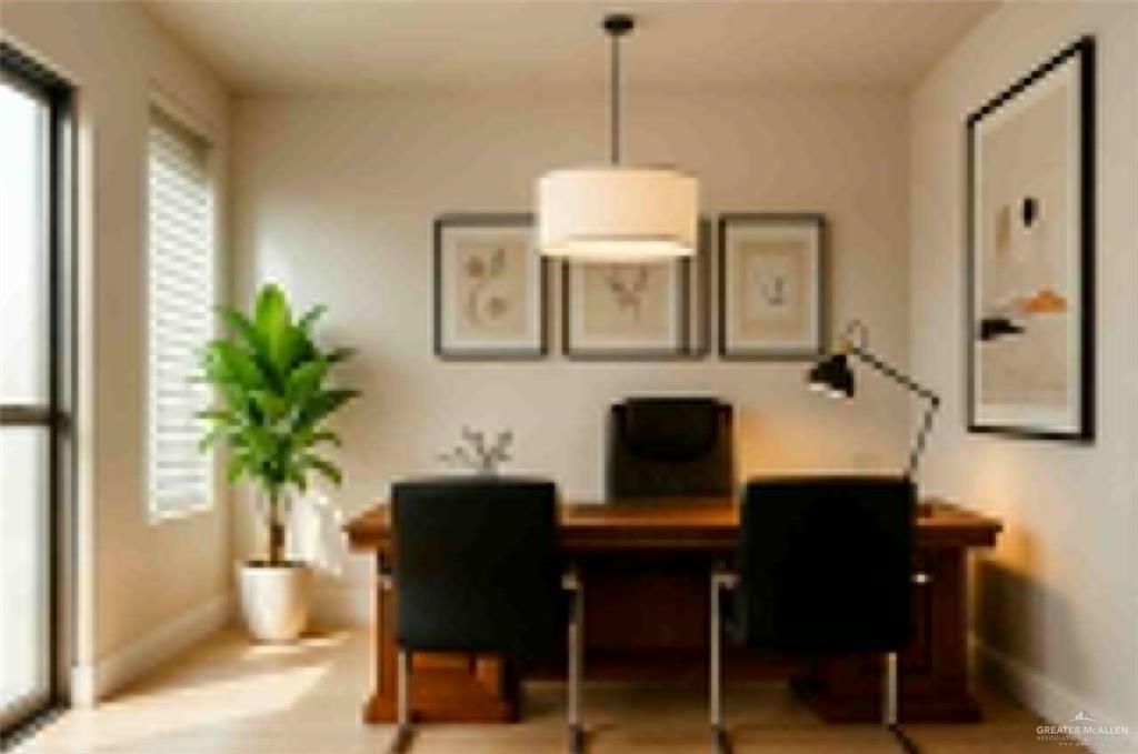 4801 Tyler Avenue, Unit 1 McAllen, TX 78503 - Photo 18 of 19 a view of a workspace with furniture and a potted plant