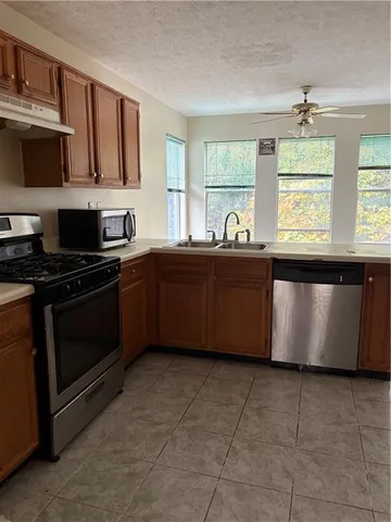 a balcony with wooden floor