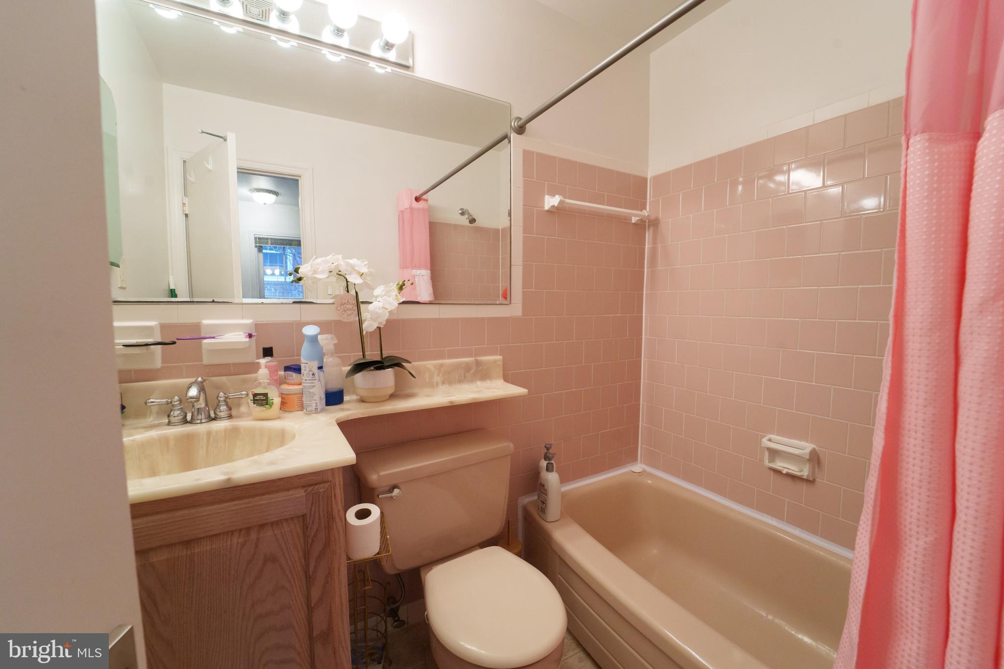 7625 Tiverton Drive, Unit 7625 Springfield, VA 22152 - Photo 14 of 22 a bathroom with a sink mirror toilet and bathtub