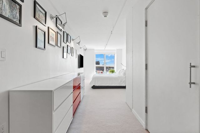 a view of hallway with stairs