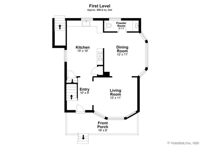 a picture of a bench in room