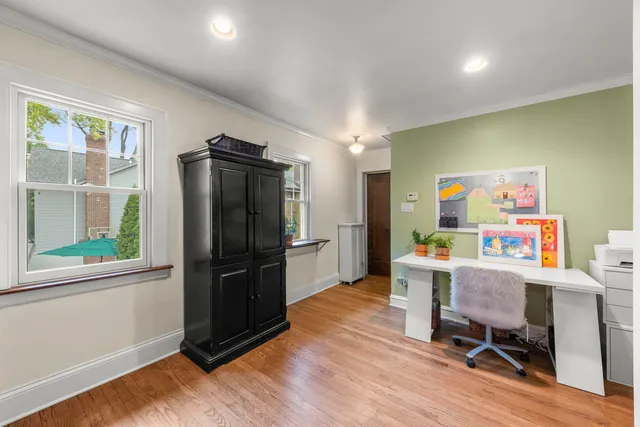 a room with furniture and a window