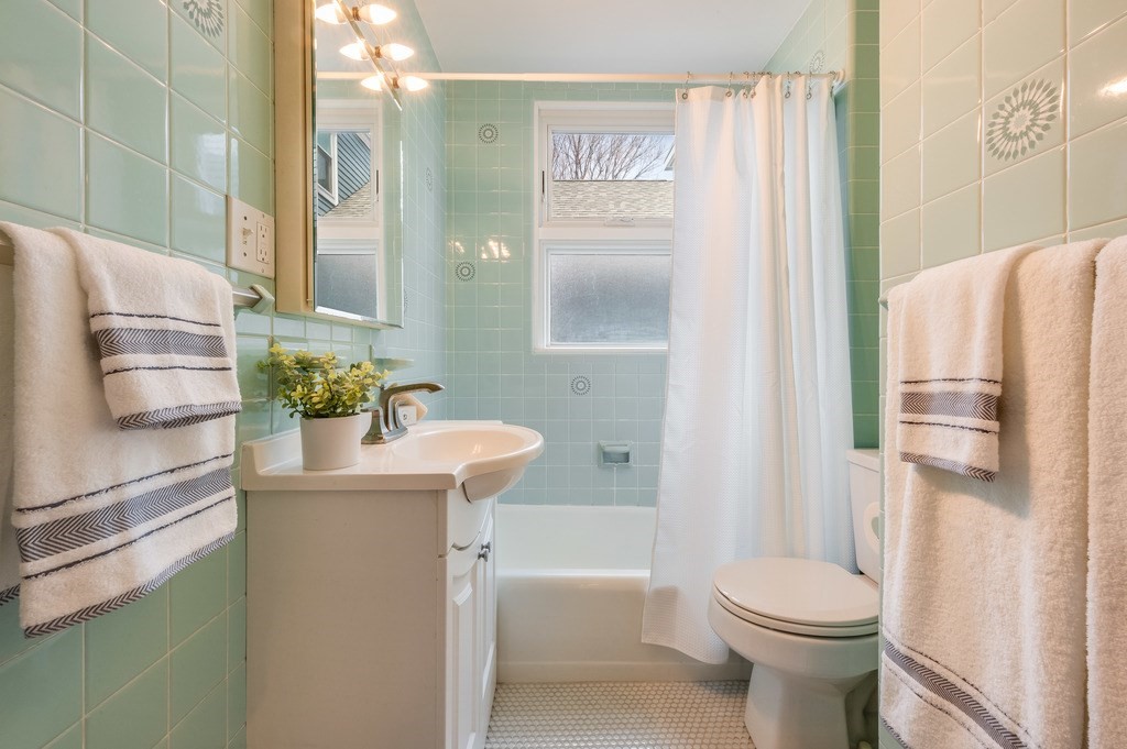 44 Roberts Road, Unit 2 Cambridge, MA 02138 - Photo 17 of 36 a bathroom with a sink a toilet and shower