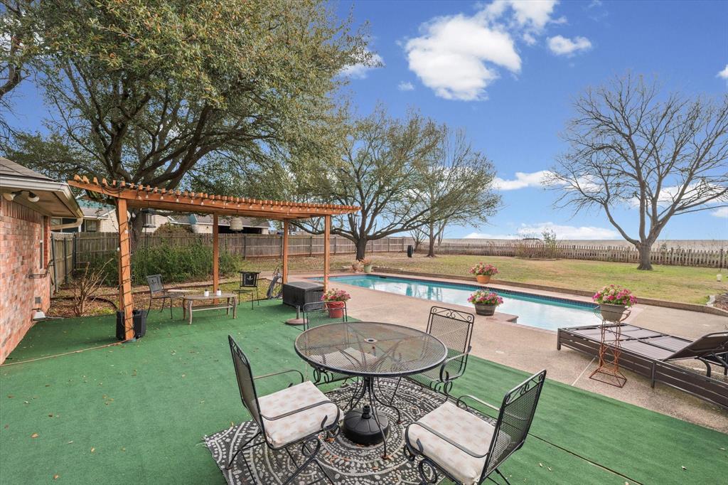 703 Gibraltar Lane Lorena, TX 76655 - Photo 35 of 39 a view of a backyard with sitting area