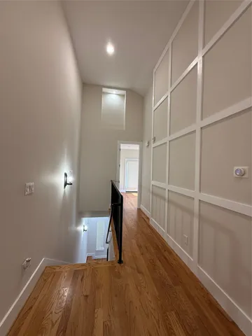 a view of a bathtub in a bathroom