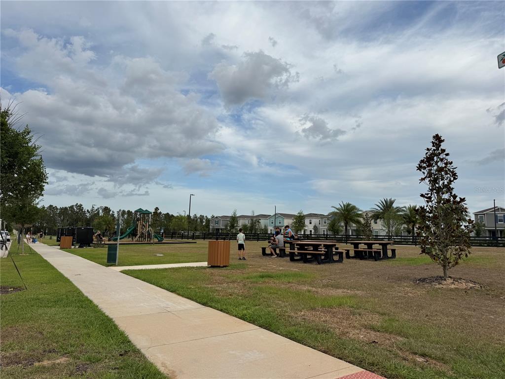 16434 Hamlin Hills Road Winter Garden, FL 34787 - Photo 47 of 50 a view of a fountain in front of a big yard with plants