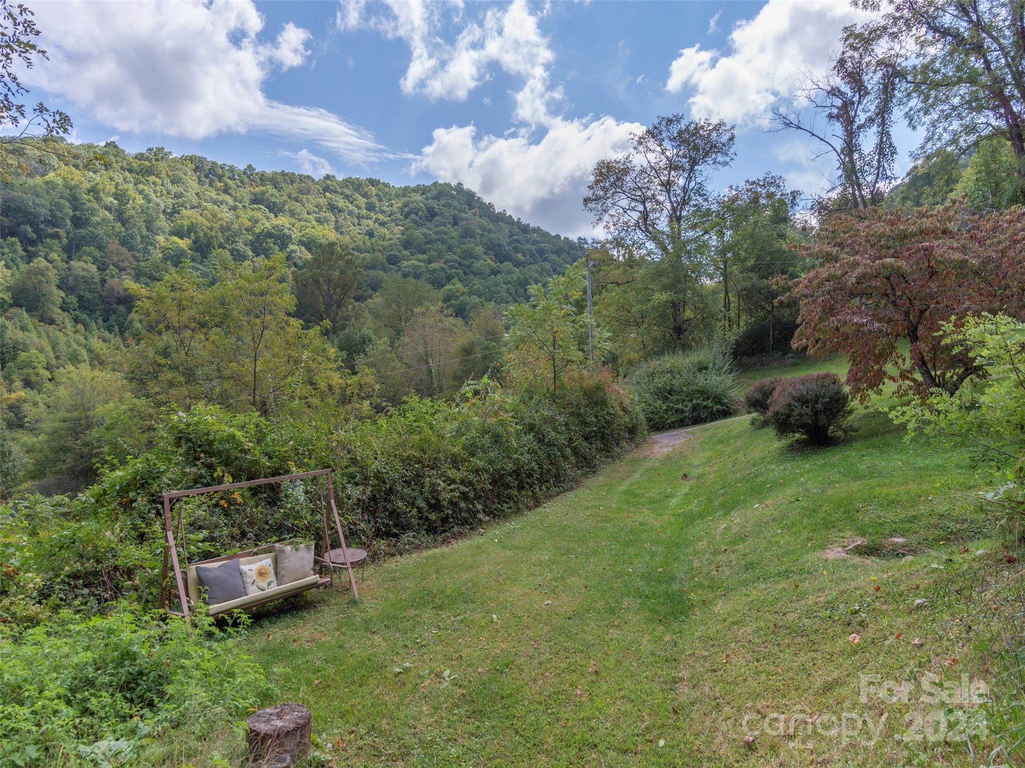 883 Price Town Road Clyde, NC 28721 - Photo 31 of 34 a aerial view of a garden with plants