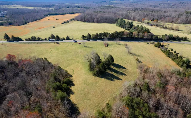 a view of an ocean and city