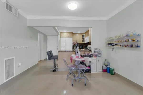 a view of a room with baby toys