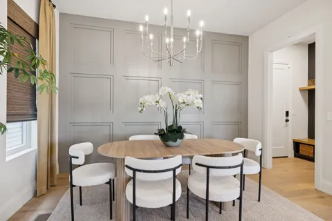 a view of washer and dryer with kitchen racks