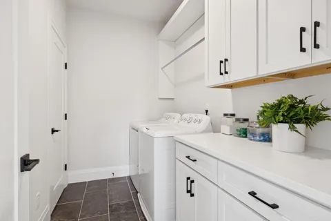 a living room with furniture and window