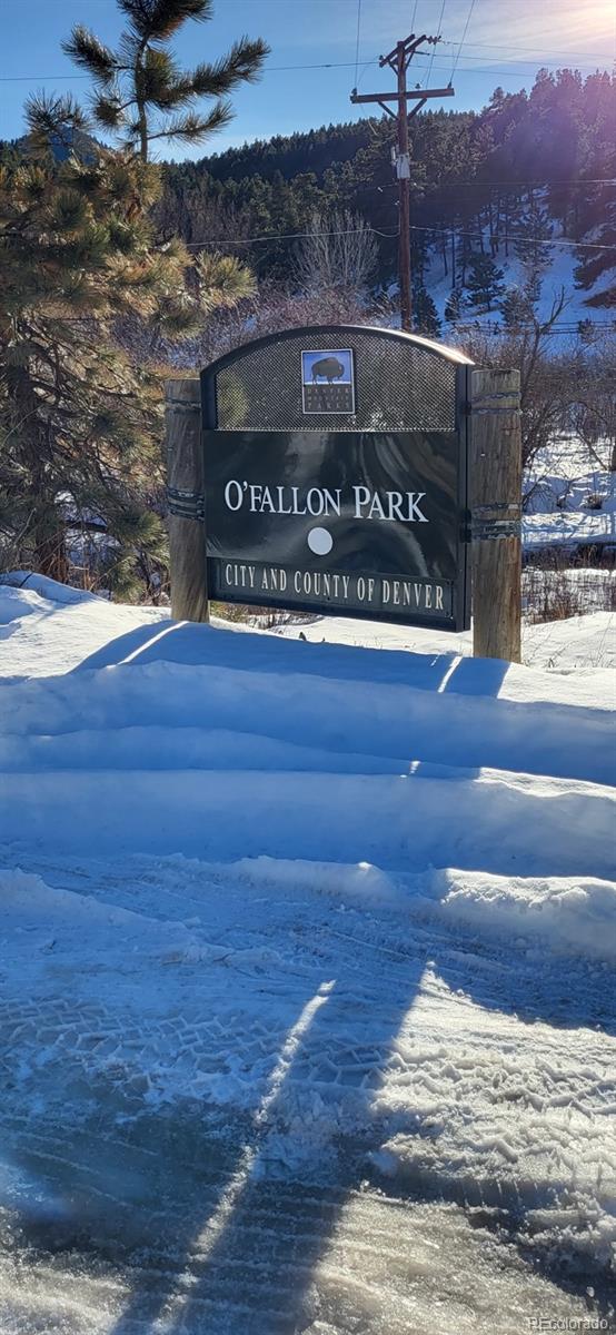 Kerr Gulch Road Evergreen, CO 80439 - Photo 2 of 2 a view of fireplace with wooden floor
