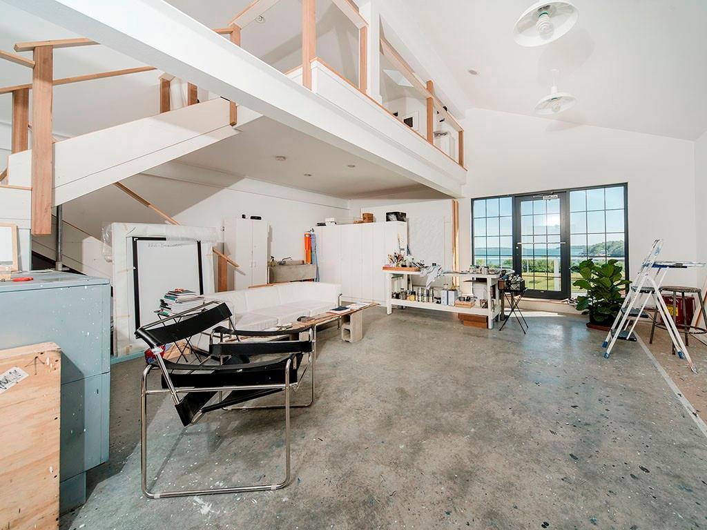 40 Morse Shore Road Harpswell, ME 04079 - Photo 29 of 35 Studio shot with industrial doors...