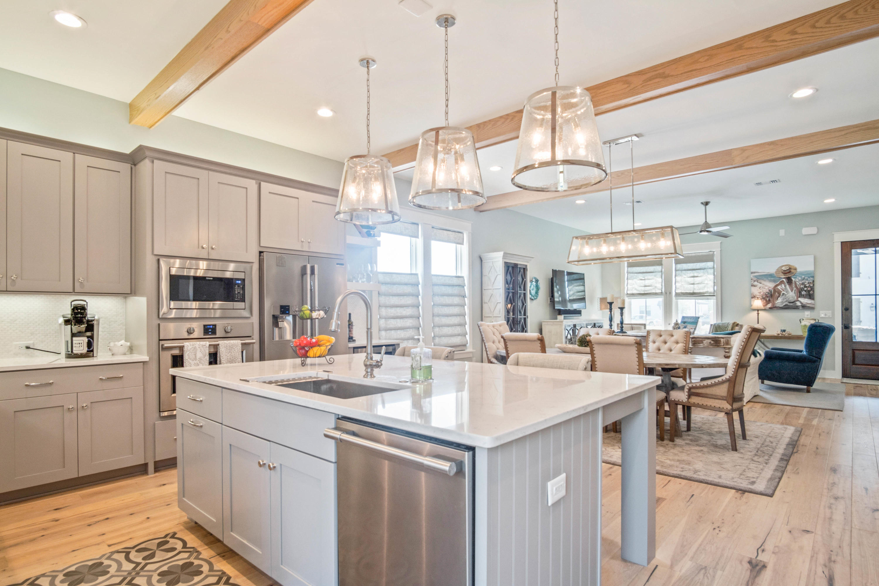 265 Ridgewalk Circle Santa Rosa Beach, FL 32459 - Photo 2 of 62 a kitchen with counter top space appliances and a view of living room