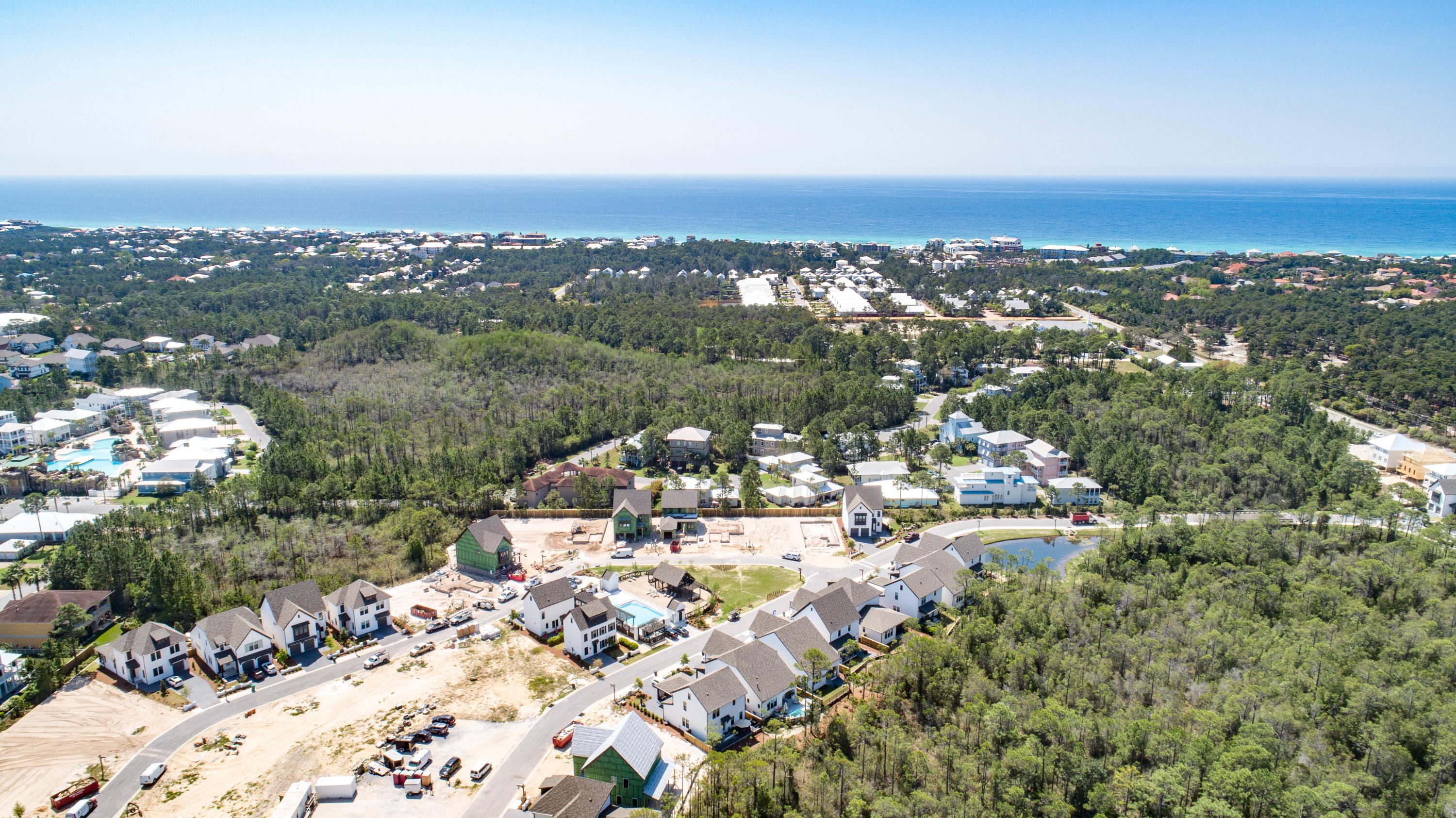 265 Ridgewalk Circle Santa Rosa Beach, FL 32459 - Photo 59 of 62 an aerial view of a city with lots of residential buildings
