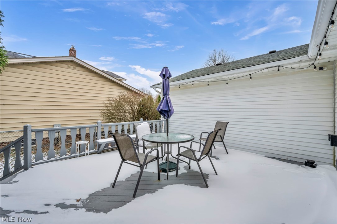 13800 Milo Road Garfield Heights, OH 44125 - Photo 34 of 39 Deck featuring outdoor dining space