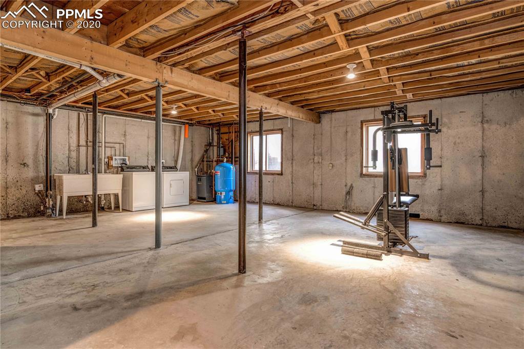 17940 Smugglers Road Monument, CO 80132 - Photo 30 of 40 Large unfinished basement is ready for your design ideas