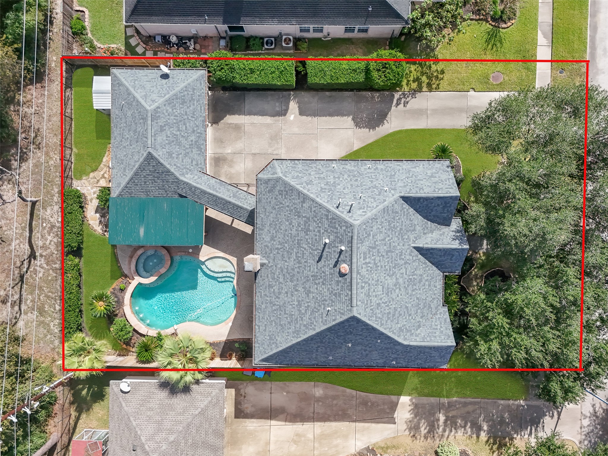15306 Beecham Drive Houston, TX 77068 - Photo 43 of 48 Cleared area right behind the lot has room for pets and children to play, but leaves the huge buffer of trees for privacy from the golfers.
