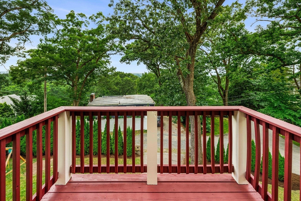 166 Hillcrest Road Needham, MA 02492 - Photo 15 of 36 a view of balcony with deck and yard
