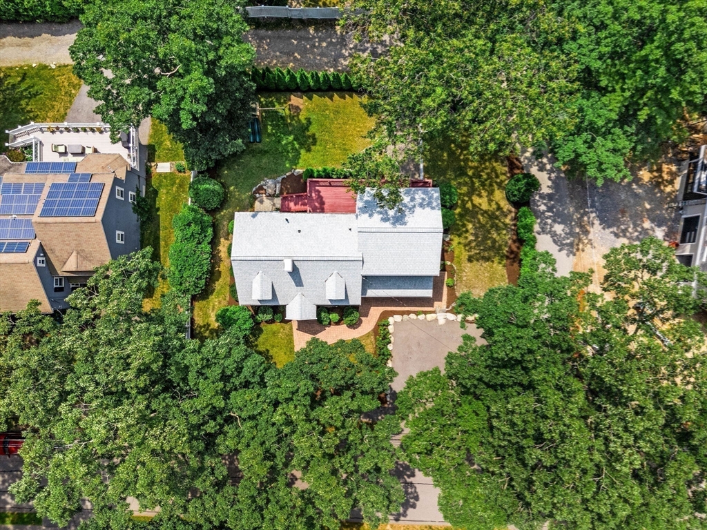 166 Hillcrest Road Needham, MA 02492 - Photo 33 of 36 an aerial view of a house with outdoor space
