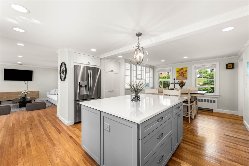 166 Hillcrest Road Needham, MA 02492 - Photo 7 of 36 a kitchen with sink and refrigerator
