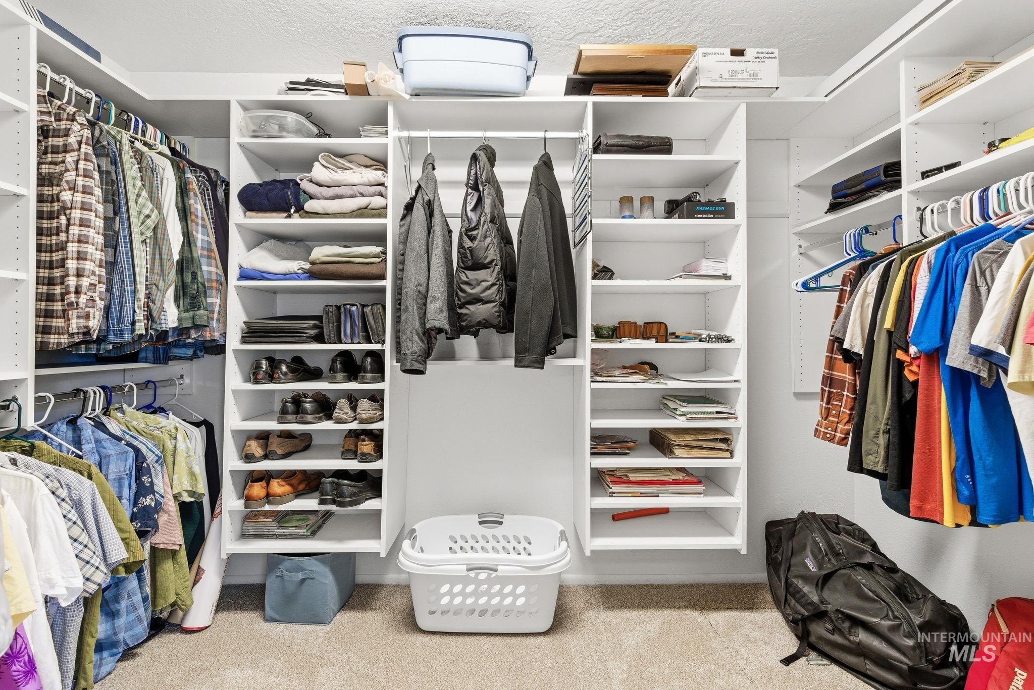 12055 West McMillan Road Boise, ID 83713 - Photo 15 of 42 Walk in closet featuring light carpet