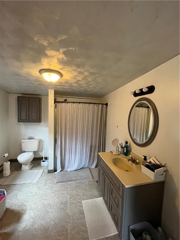 197 Oak Road Holbrook, PA 15341 - Photo 17 of 17 a bathroom with a double vanity sink mirror and toilet