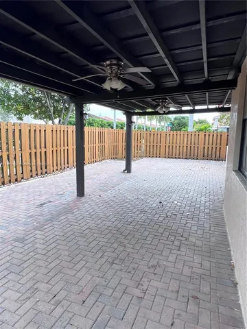 a view of porch with a backyard