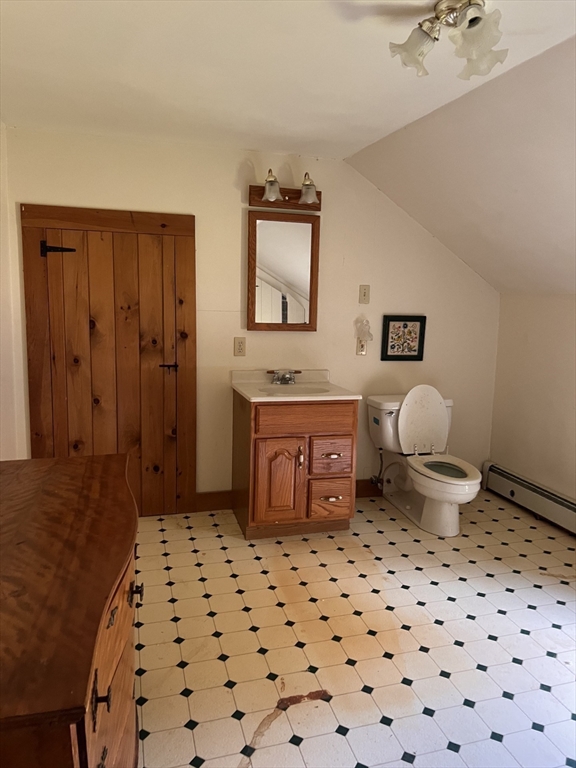146 Potter Road Rowe, MA 01367 - Photo 24 of 40 a bathroom with a sink toilet and shower