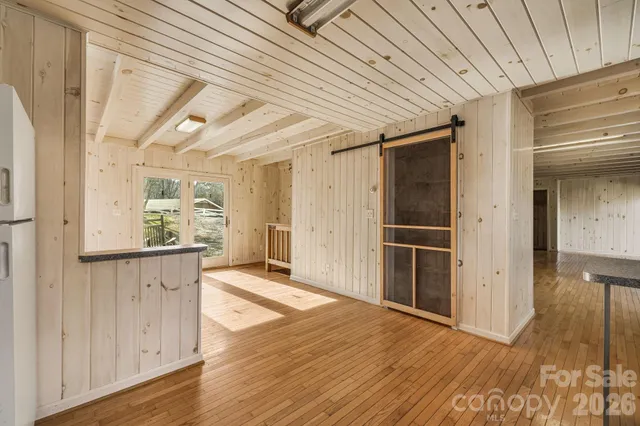 wooden floor in an empty room