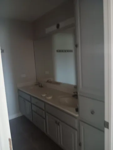 a bathroom with a sink and a vanity